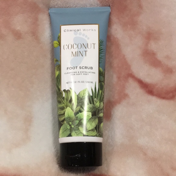 Coconut Mint Foot Scrub Clinical Works NWT 8.1oz - Picture 1 of 7